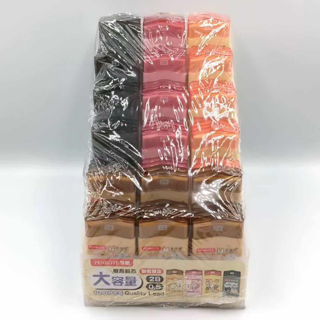 T4078A-D 萌大容量2B筆芯 APD3926-2B-3 T4078A 筆樂大容量2B筆芯 0.5mm 2B 萌萌派對款