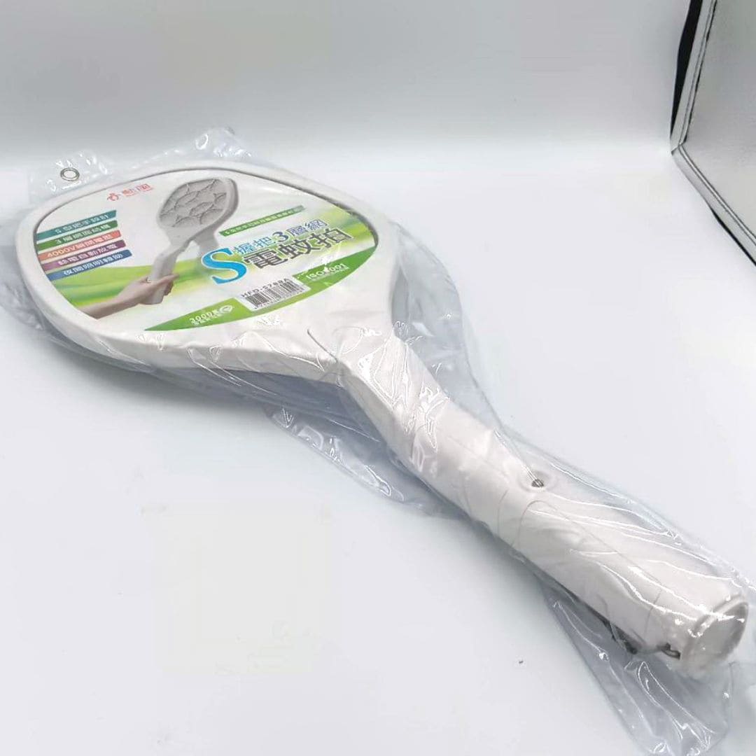 E90061 勳風S握把3層網電蚊拍