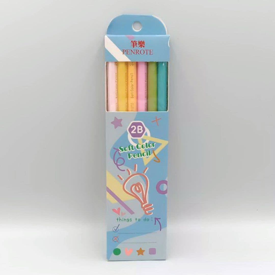 T0450 筆樂柔彩六角鉛筆 2B 12入