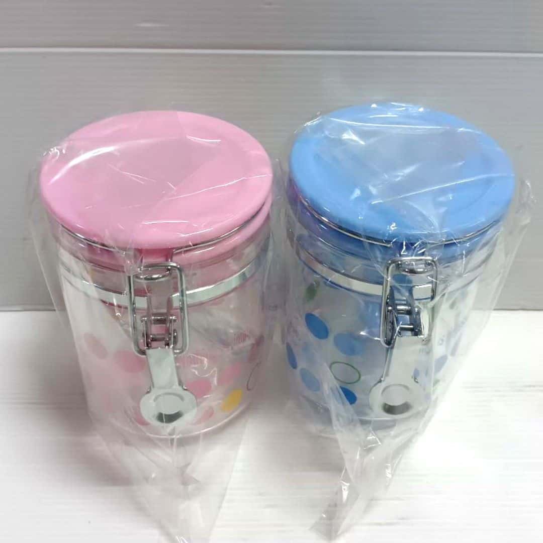 W30079 晶彩圓密封罐 小款 直徑9.4x13.5cm