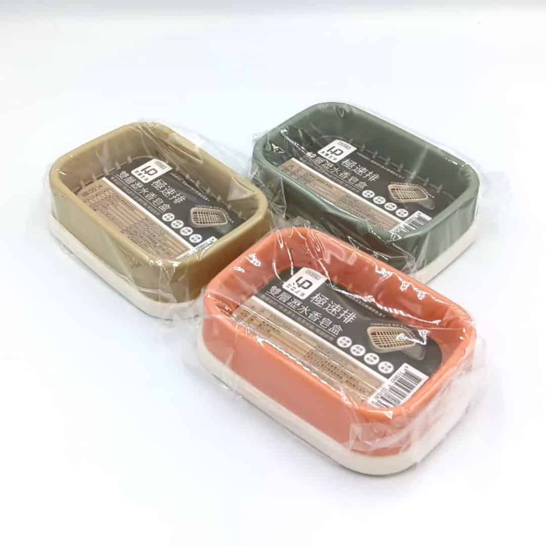 B62622 宏圃極速排雙層瀝水香皂盒