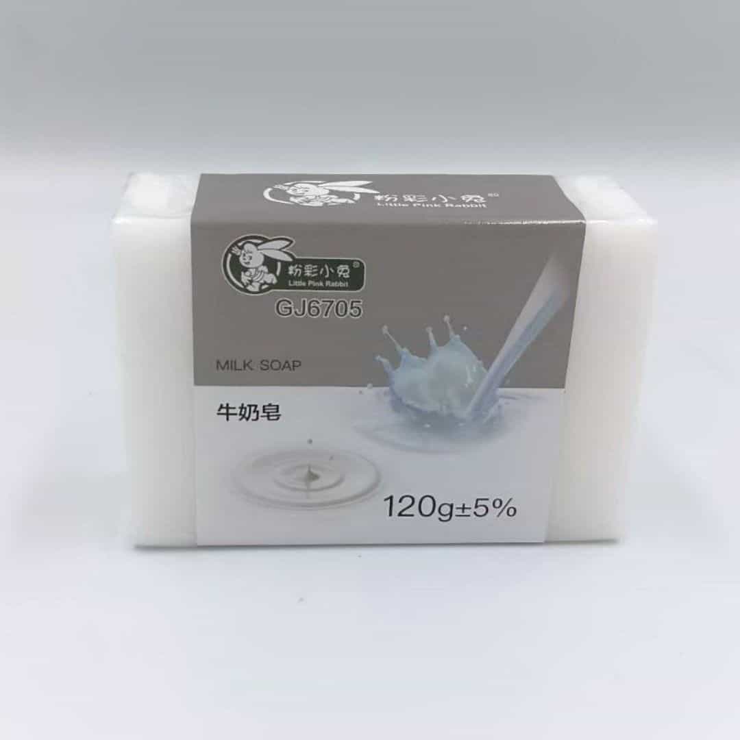 B6284E 粉彩小兔香皂 牛奶 120g