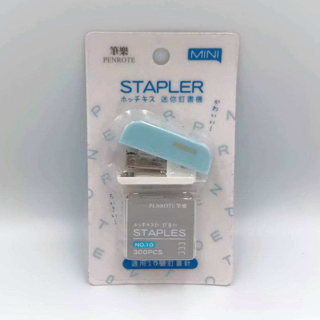 T5055A MINI迷你釘書機 藍色 附10號針