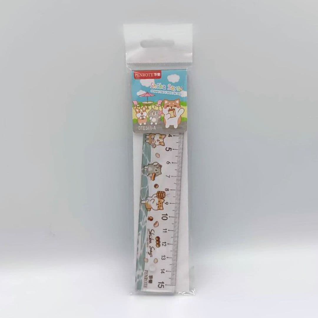 V0713A 筆樂柴語錄美食防滑尺 15cm A款