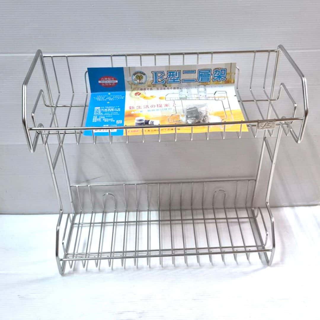 B4698 廚獅E型2層架 33x13.5x32cm