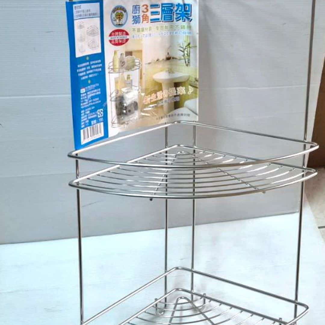 B4715 廚獅3角3層架 26x26x61.5cm