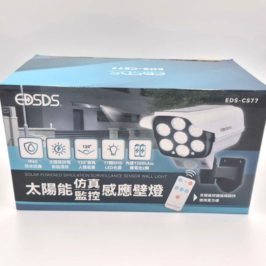 L17377 愛迪生太陽能仿真監控感應壁燈