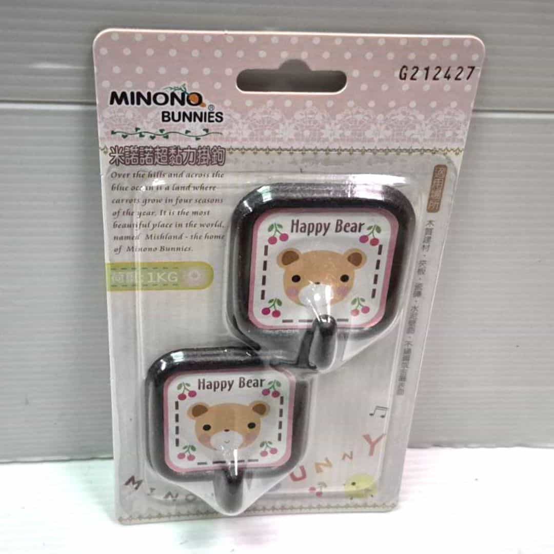 P6491 米諾超黏力掛鉤2入 方型