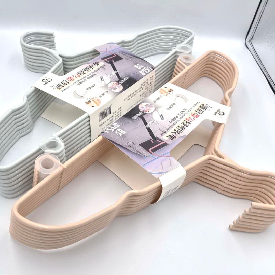 P97556 YOYOKI樂活家特粗護肩帶勾衣架 45cm 8入