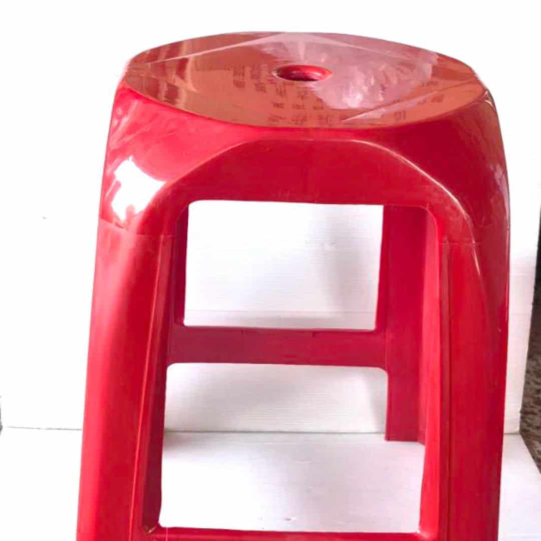 R82637 豐裕珍珠椅 紅色 直徑28x47.5cm