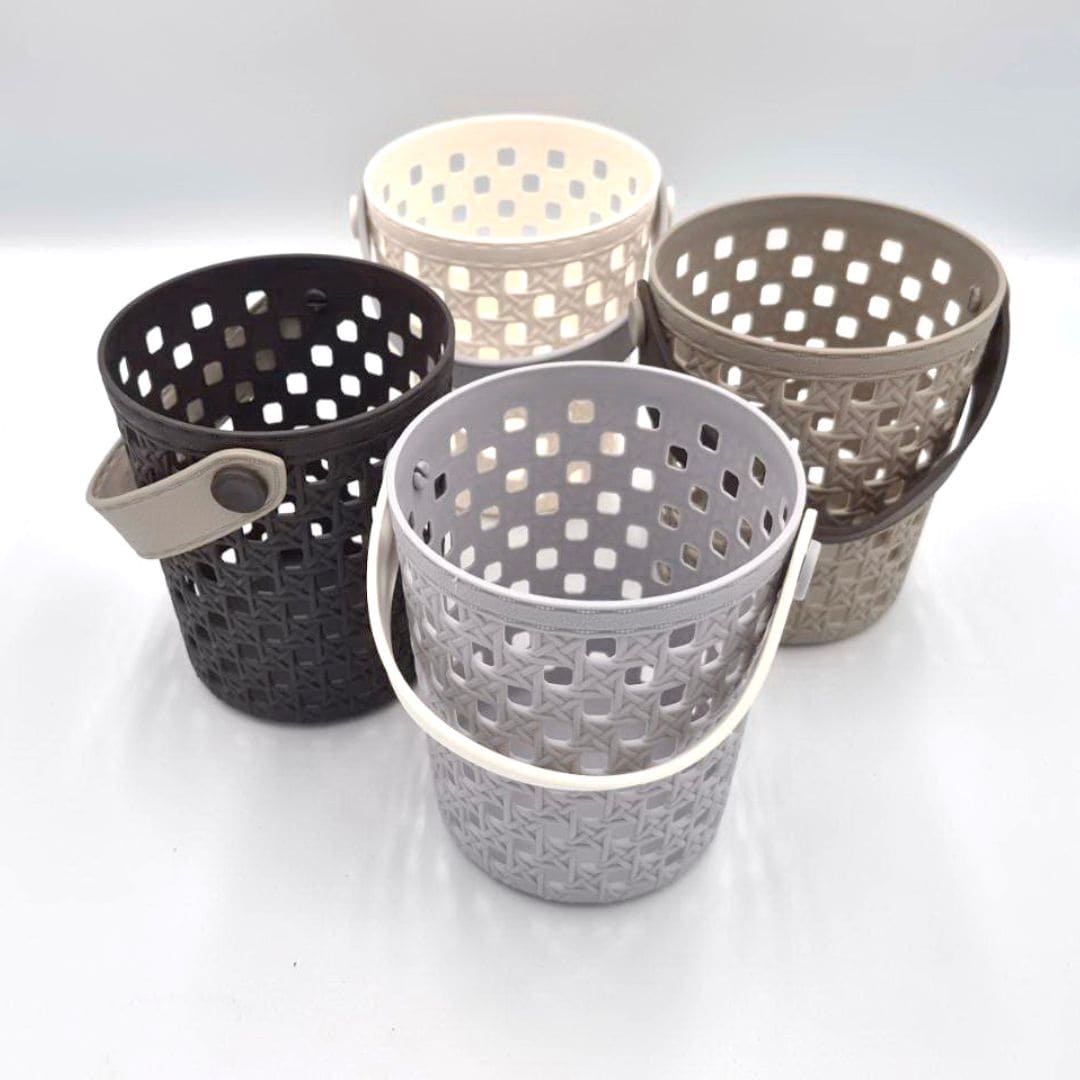 R86811 豐裕手提隨意筒 圓形 直徑10.2x12cm