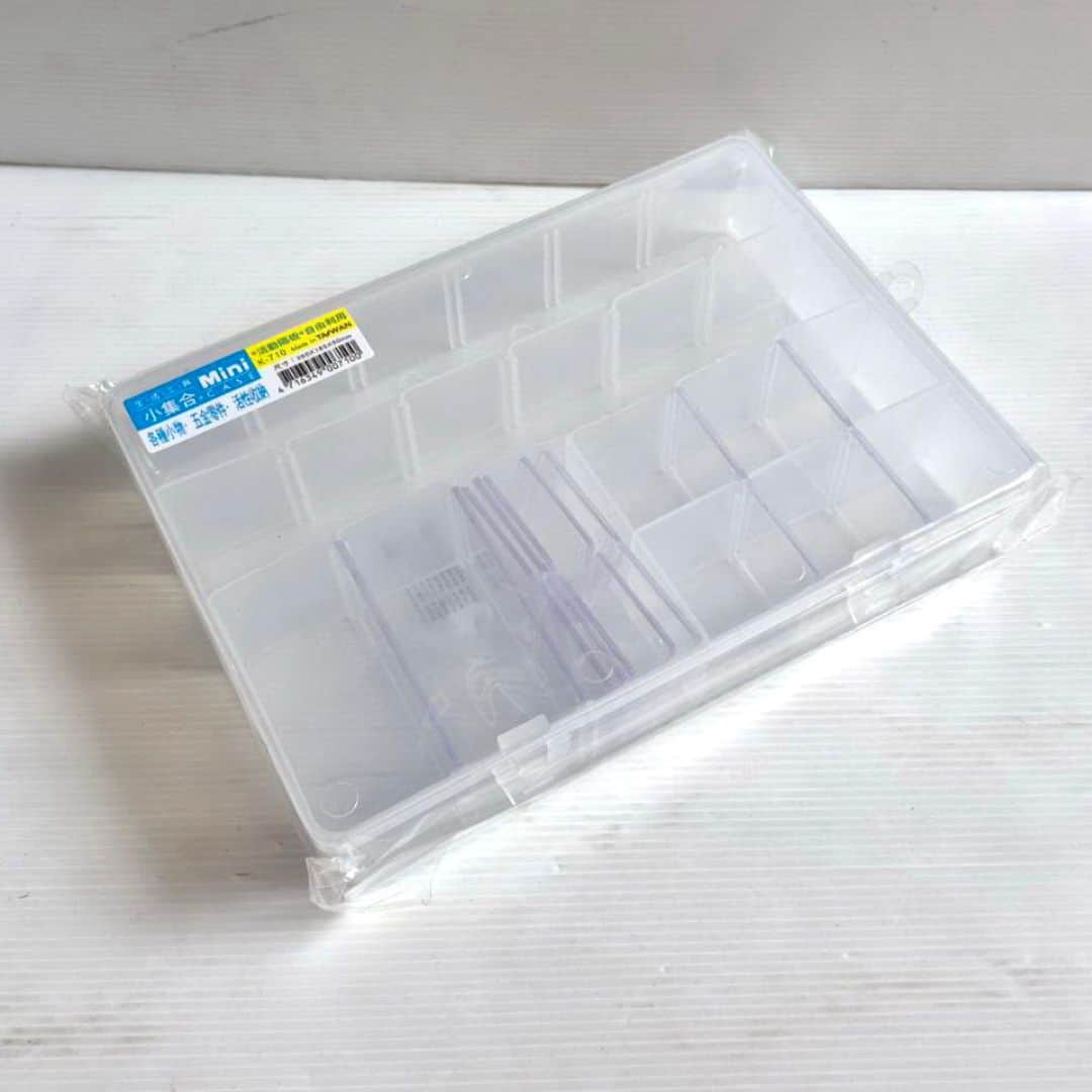 W3366 小集合收納盒 活動隔板 21格 25.5x18x5cm